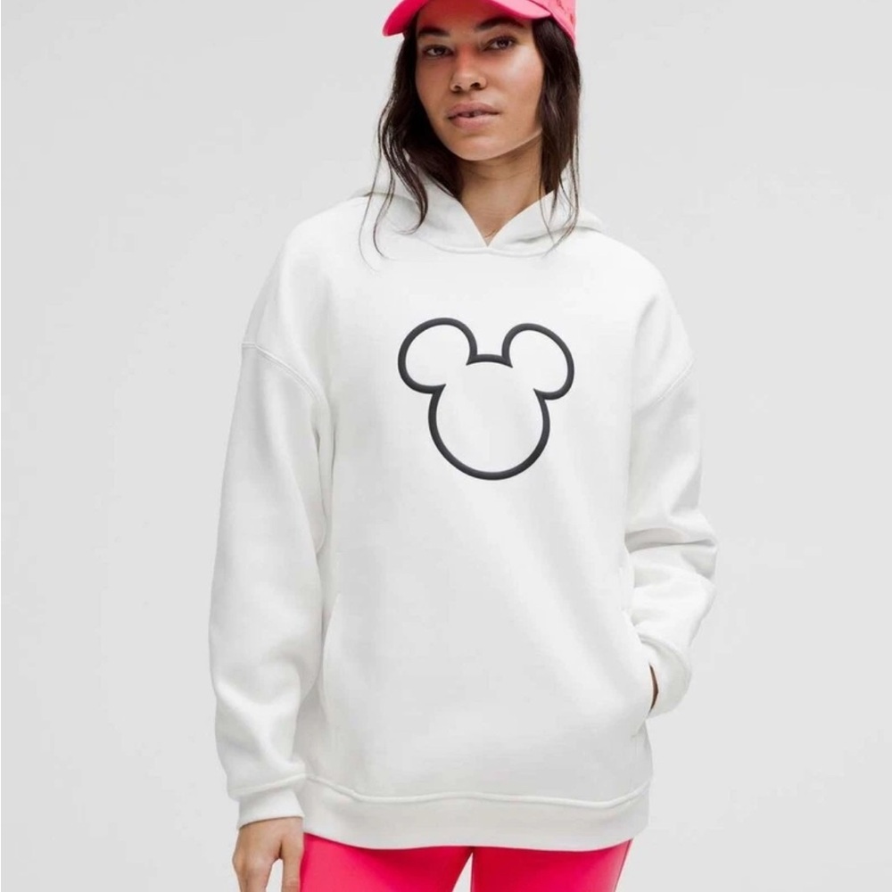 Lululemon X Disney Mickey Fleece white hoodie - size XL